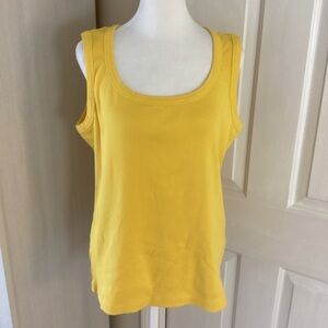 Chico's Vibrant Yellow Sleeveless Tank Chico's Sz 3